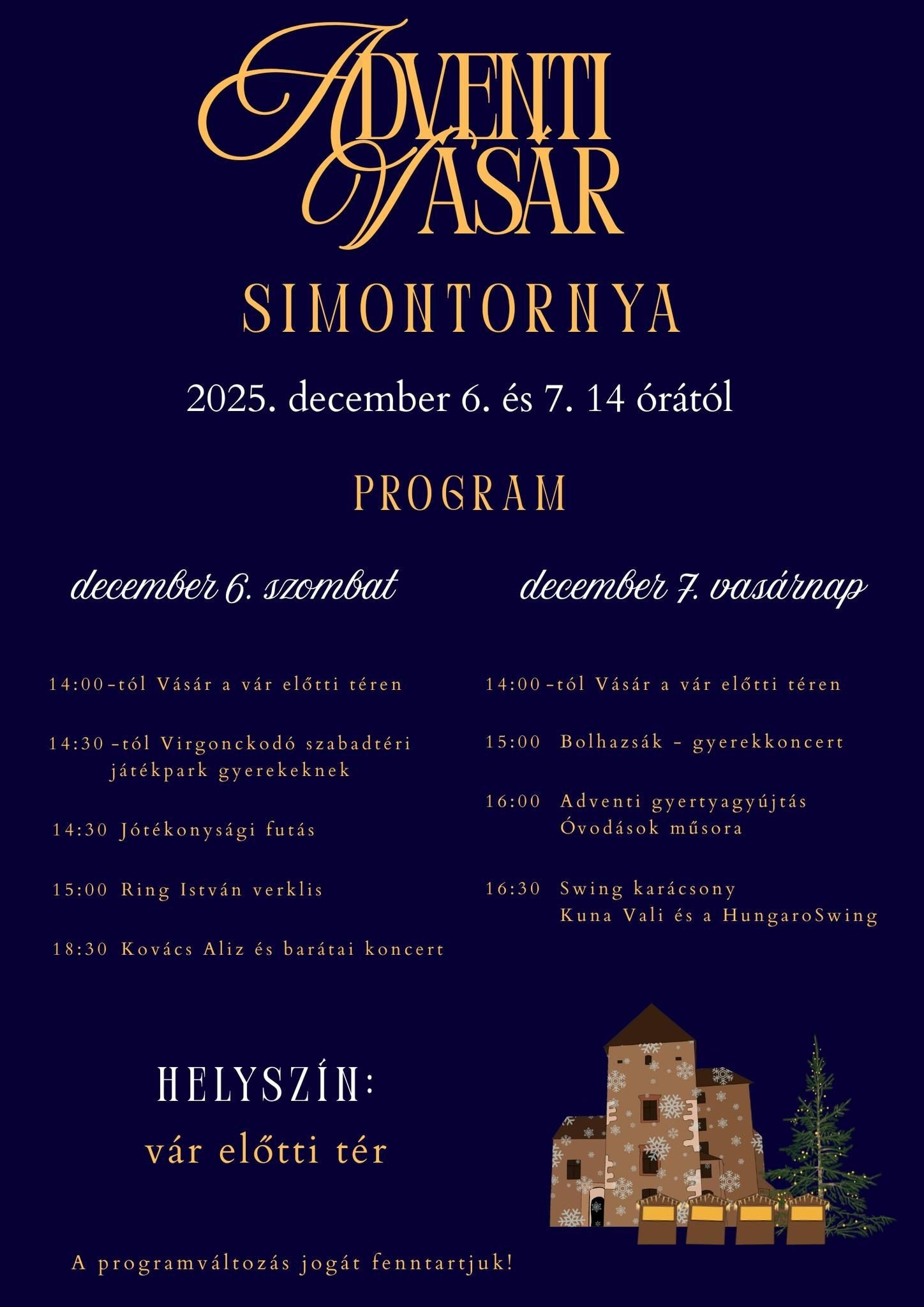 Simontornyai Adventi Vásár 2025 Simontornya